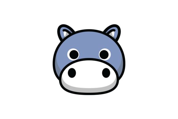 Download Cute Hippo Illustration - Illustration Collection
