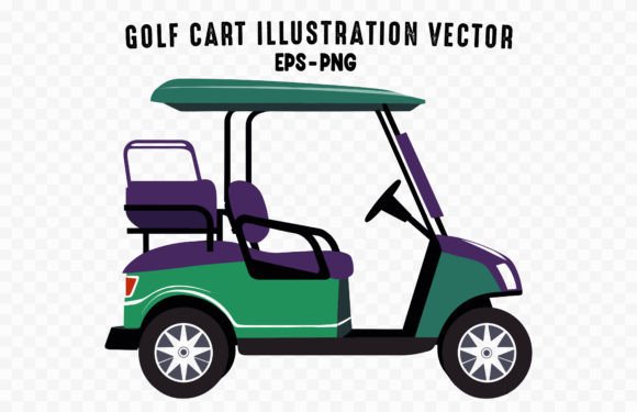 Download Club Car Vector, Golf Cart Illustration - Illustration Collection