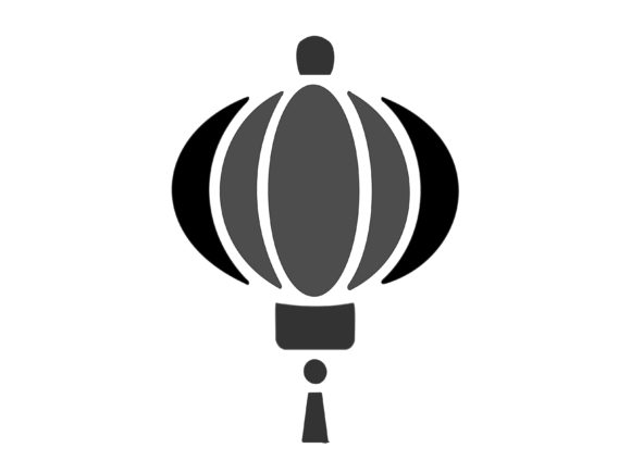 Download Monocrom Lampion Illustration Vector 2 - Illustration Collection