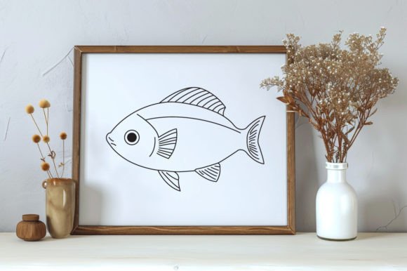 Download Fish One Line Vector Sketch Illustration - Illustration Collection