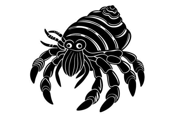 Download Hermit Crab Silhouette Illustration - Illustration Collection