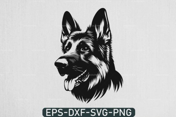 Download German Shepherd Svg , Dog Head Svg - Dog head Collection
