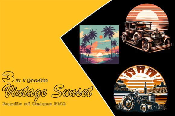 Download Retro Car Illustration Clipart Bundle - Illustration Collection