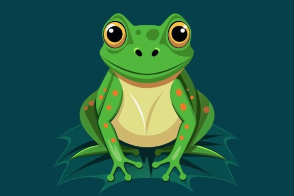 Download Beautiful Frog Vector,frog Illustration - Illustration Collection