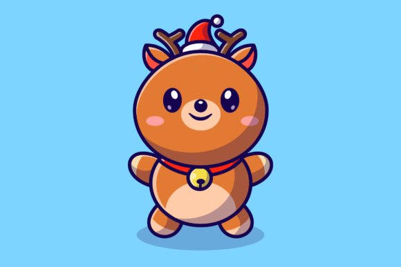 Download Cute Baby Deer Cartoon Illustration - Illustration Collection