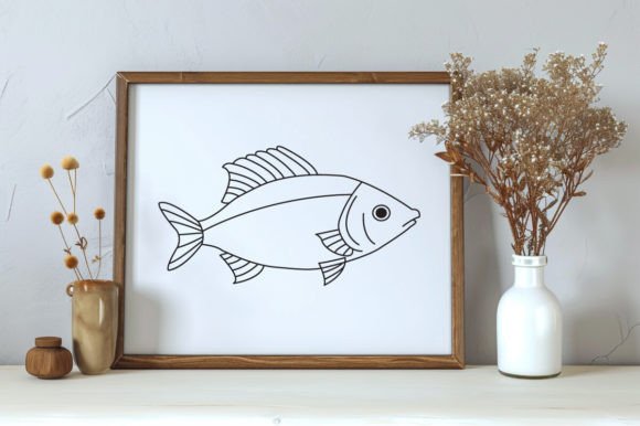 Download Fish One Line Vector Illustration - Illustration Collection
